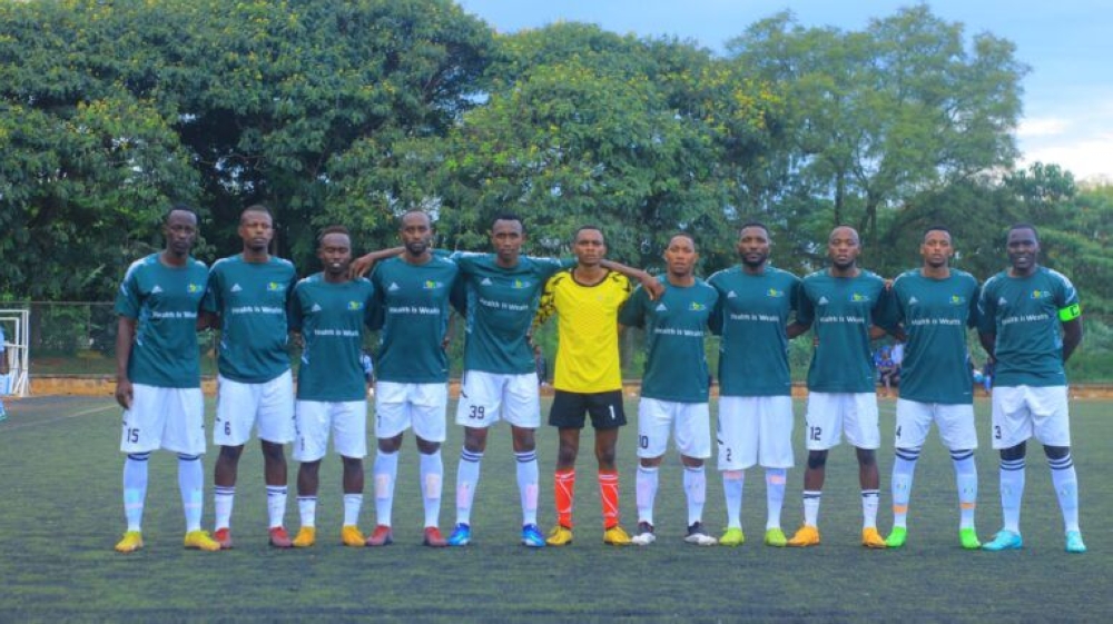Rwanda Biomedical Centre (RBC), football Club poses, Rwanda Workers League reaches a crucial stage. File photo