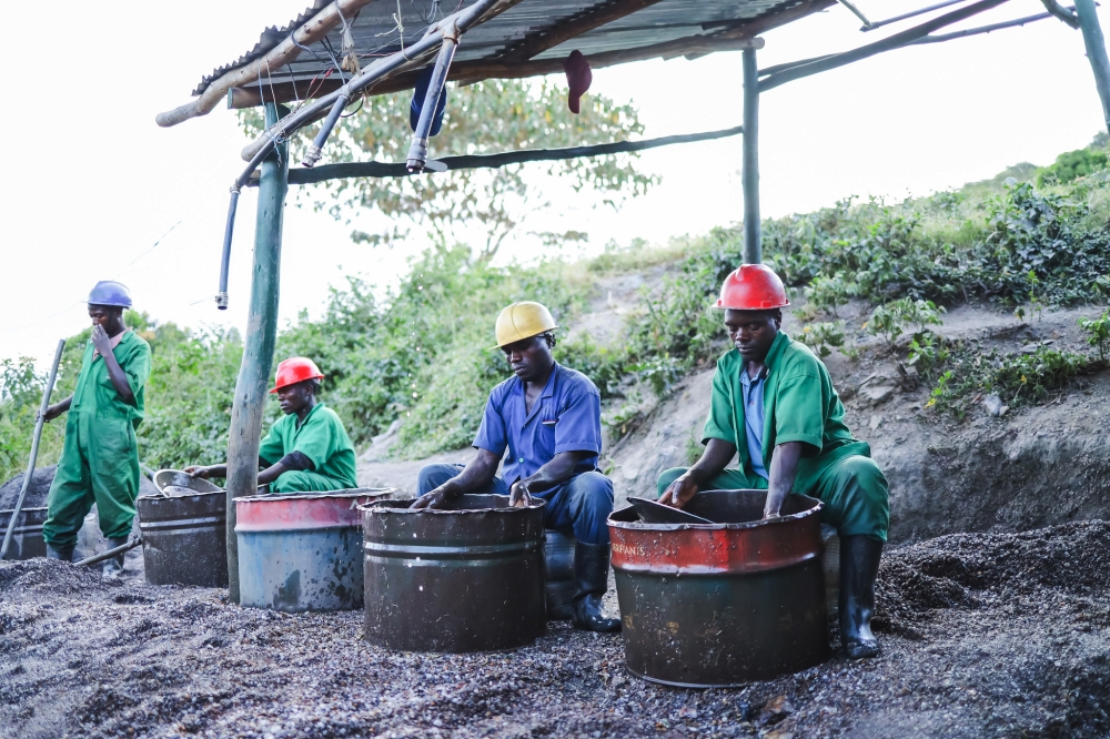 Miners during mining activities in Gakenke District. Photo by Craish Bahizi