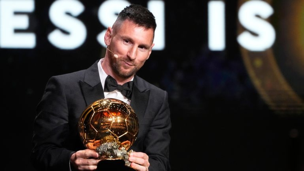 Messi won a record-extending eight Ballon d&#039;Or in a ceremony held in Paris on Monday, October 30. File