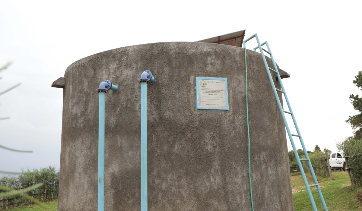 Mbazi water supply  in Huye District. According to district officials residents of four sectors in Huye district have reached a significant milestone with 100% water access. Courtesy