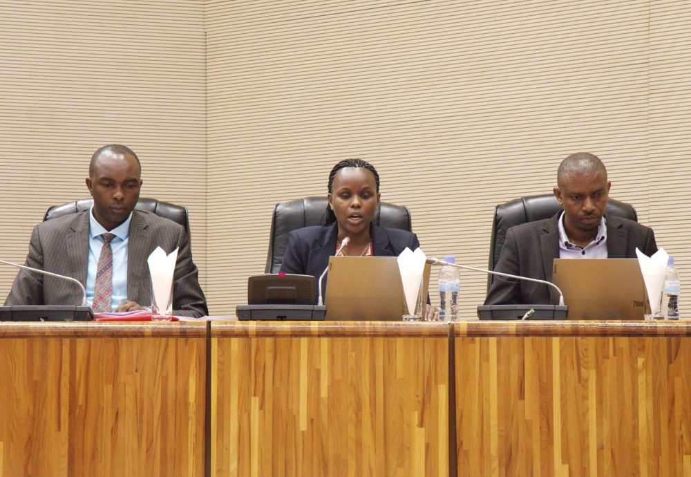 Members of the Public Accounts Committee (PAC) present a report and resolutions made after scrutinising the Auditor General Report for 2021-2022, on Wednesday, November 1. CRAISH BAHIZI