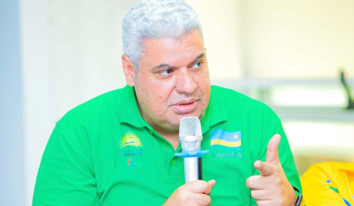 Mossad Rashad, the head coach of Rwanda’s men and women’s Sitting Volleyball teams. COURTESY