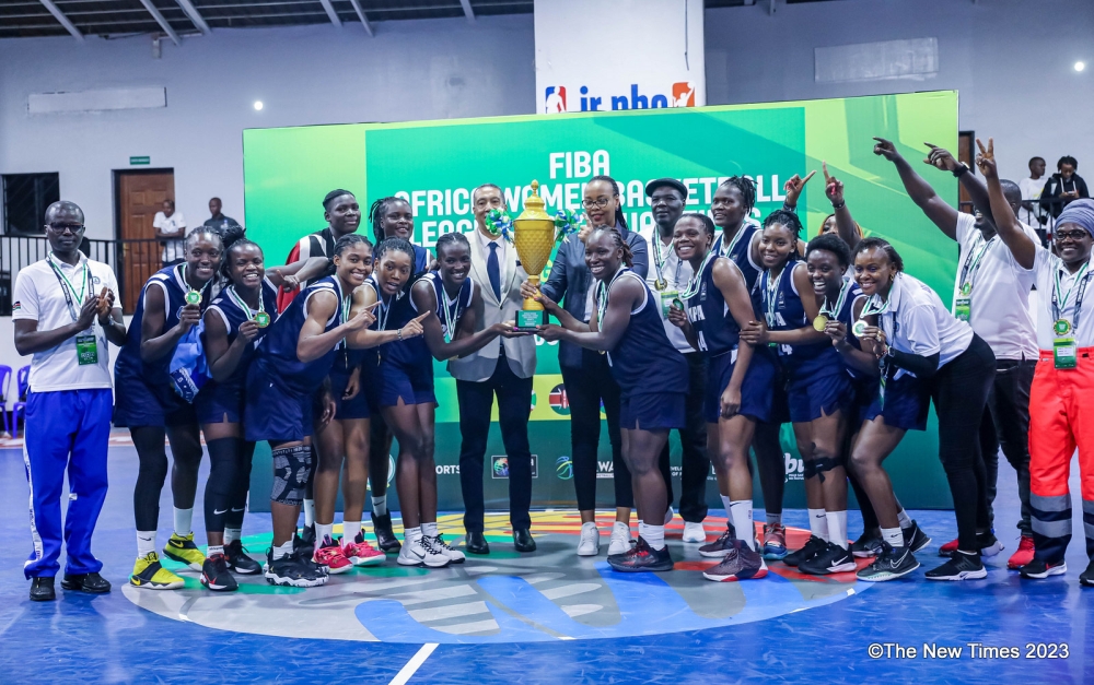 Kenya’s KPA were crowned champions of the 2023 FIBA Zone V Women’s Championship, following Saturday’s 87-53 comfortable victory over home side REG. PHOTO BY DAN GATSINZI
