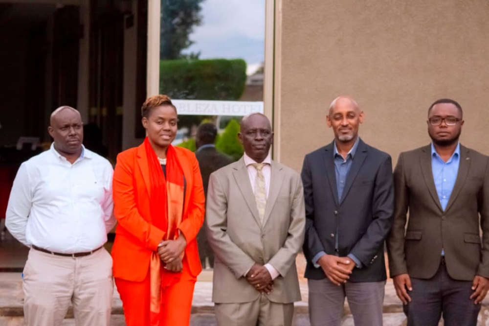 The newly elected committee of  Rwanda Tennis Federation (FRT). Courtesy