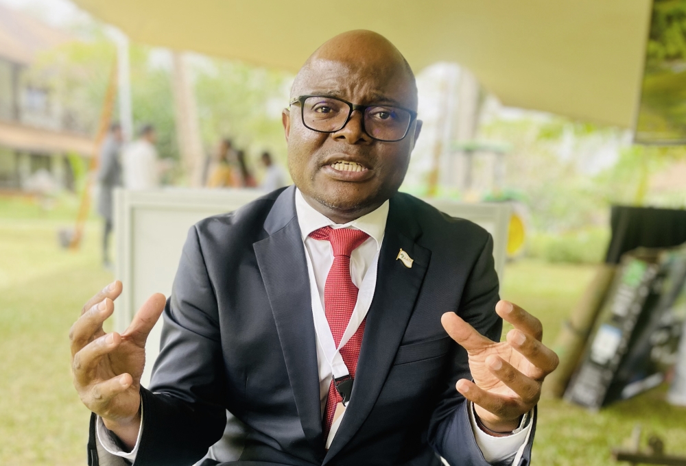 The Manager of the Open Forum on Agricultural Biotechnology in Africa (OFAB) Project, Vitumbiko Chinoko, speaks during an interview on agricultural biotechnology  in Nairobi, on November 3. Photo by Emmanuel Ntirenganya