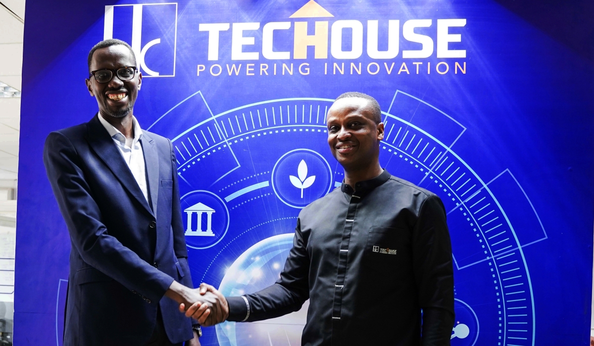 Paul Barera, Managing Director of RTN and Deo Massawe, Acting Managing Director of BK TecHouse during the launch of the new parternership. All photos by Craish Bahizi
