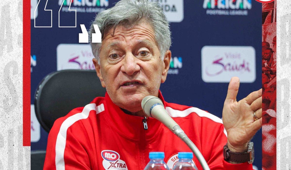 Simba SC head coach Roberto Oliveira ‘Robertinho’ was sacked