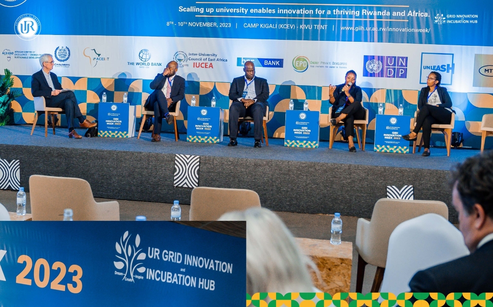 Panelists discuss on how to address various challenges during  the second Innovation Week to discuss issues pertaining to innovation in Rwanda and beyond. Courtesy