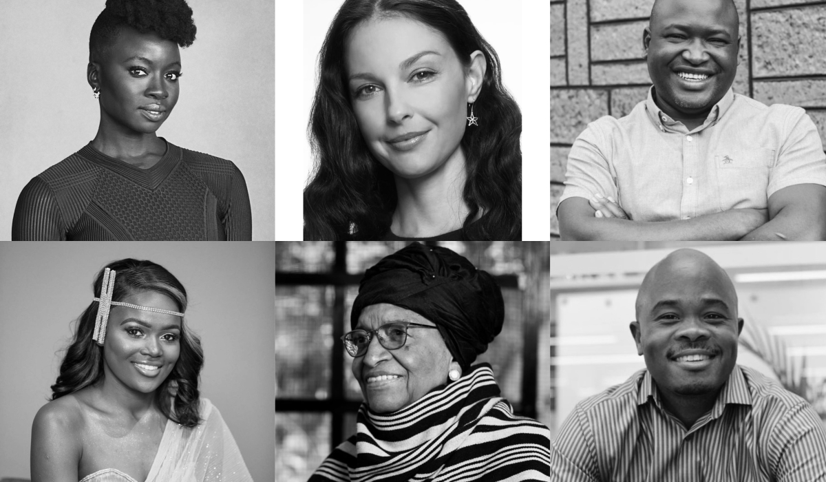 CLOCKWISE: Danai Gurira, Ashley Judd, Kennedy Odede, Fred Swaniker, Ellen Johnson Sirleaf and Sherrie Silver, the six honorees of the inaugural TIME Impact Awards Africa.