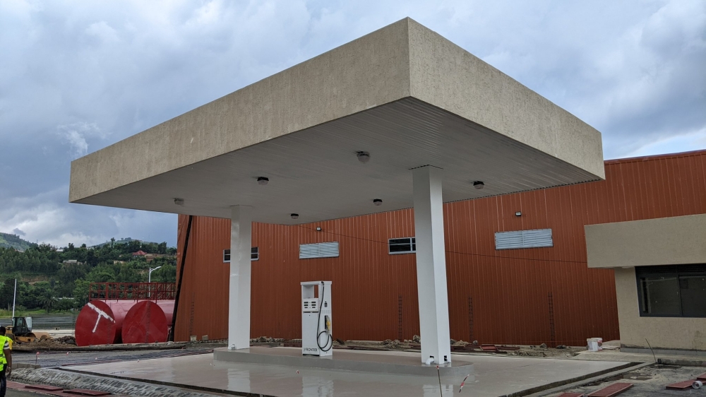 A newly constructed gas station that is one of the key facilities of Cargo terminal