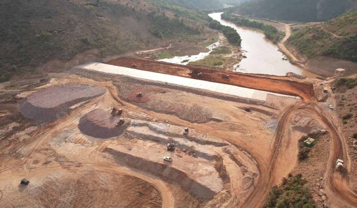 A view of the ongoing construction activities of the anticipated multipurpose dam along River Nyabarongo in October. PHOTOS BY JANVIER HAKUZIMANA