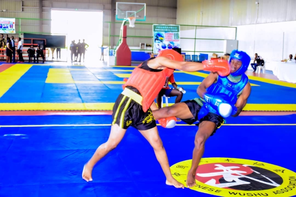 Players during a game at the 2023 National Kung-Fu Wushu Championship that concluded in Kigali was Sunday, November 12. Courtesy