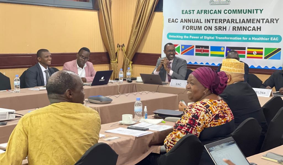 Delegates during the two-day meeting that seeks to deliberate on EAC Regional and Continental Health Data Governance initiatives and Digital Health agenda, and how to leverage digital data for universal healthcare. EMMANUEL NTIRENGANYA
