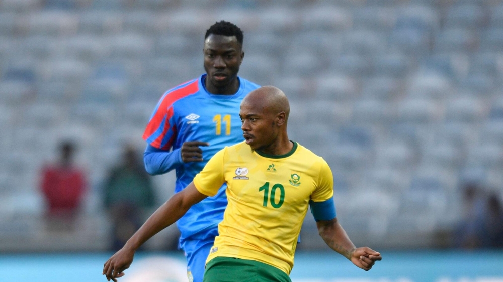 Bafana Bafana star man Percy Tau will challenge Amavubi during the game on Tuesday.