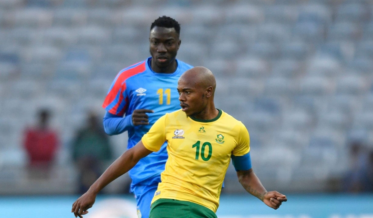 Bafana Bafana star man Percy Tau will challenge Amavubi during the game on Tuesday.