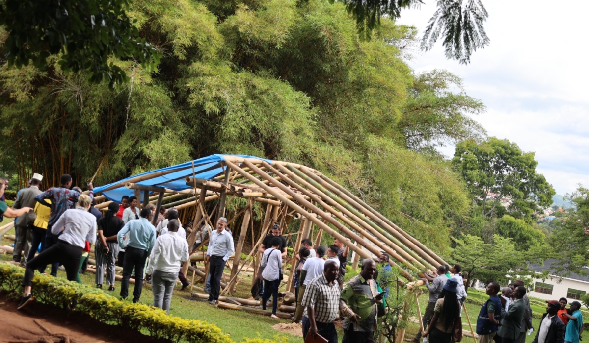 Experts, researchers, policy makers, architects, engineers, and carpenters convened, engaging in practical workshops to enhance their understanding of modern bamboo construction techniques.Courtesy