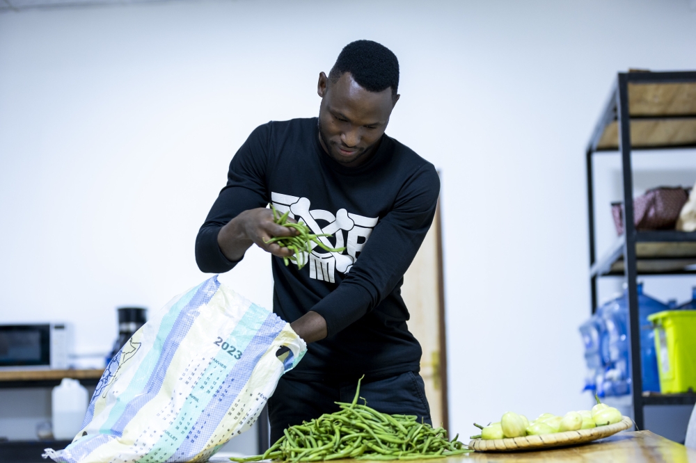 Innocent Ndayizeye, founder of Agri-Business Eden Ltd, is among the 25 selected entrepreneurs participating in the 7th Edition of the BK Urumuri Initiative.  The 30-year-old Ndayizeye&#039;s venture focuses on agriculture and animal farming. Photo by Olivier Mugwiza
