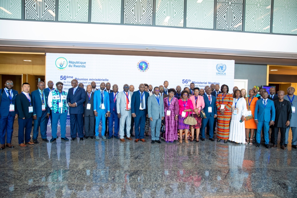 Delegates pose for a group photo. The five-day meeting, themed “Prevention and response to unconstitutional changes in Central Africa,” will chart ways to solve current security issues.