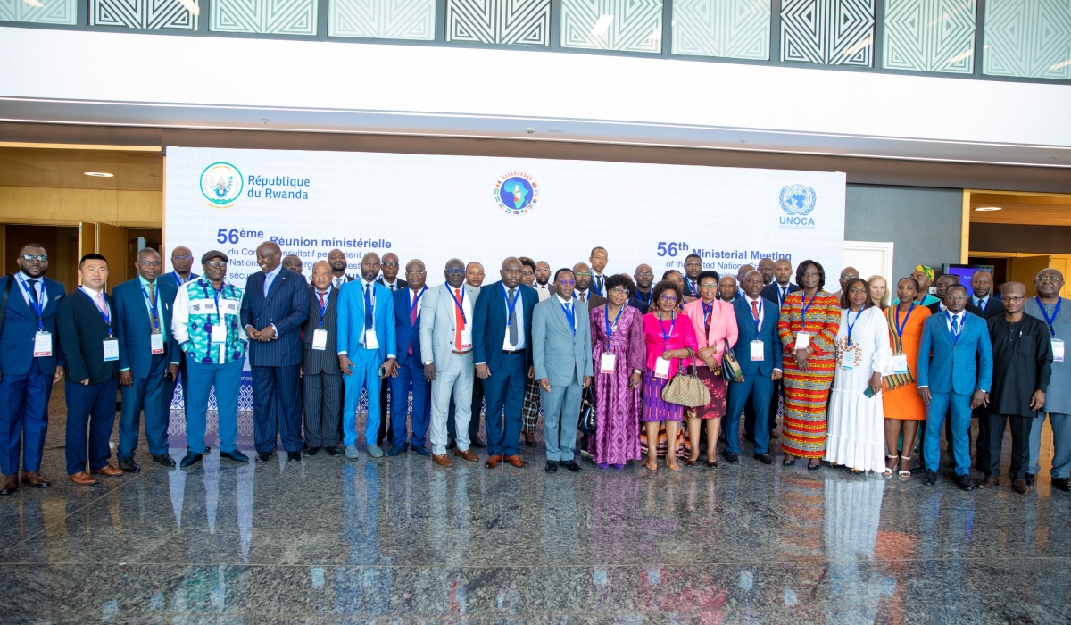 Delegates pose for a group photo. The five-day meeting, themed “Prevention and response to unconstitutional changes in Central Africa,” will chart ways to solve current security issues.