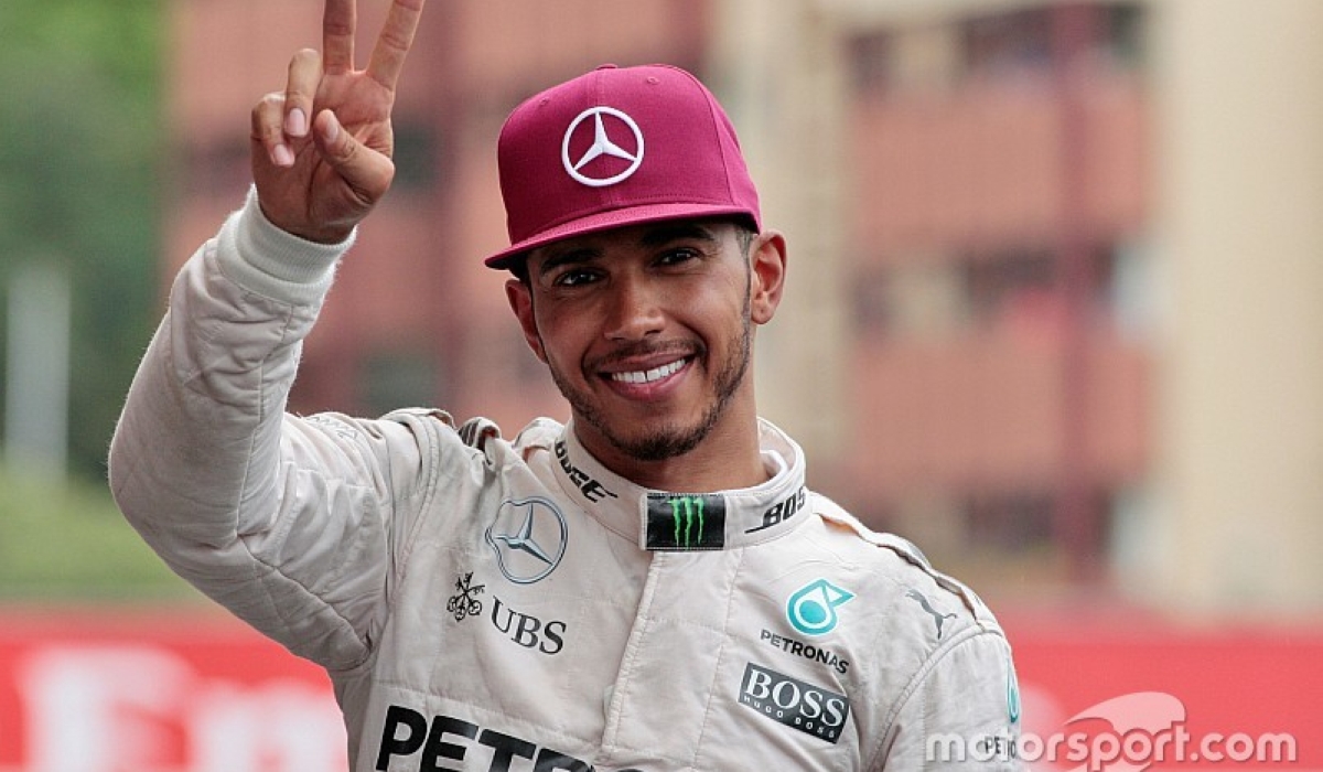 British Formula One (F1) star Lewis Hamilton