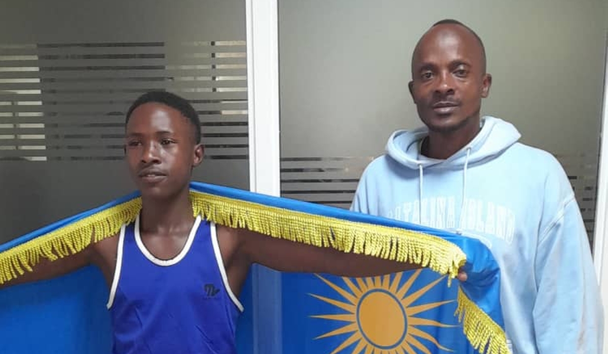 Rwandan boxer Valentin Ntabangayimana and his coach Jean Claude Gatorano left for Armenia ahead of the forthcoming 2023 AIBA Junior World Championships scheduled from November 23 to December 4. Courtesy