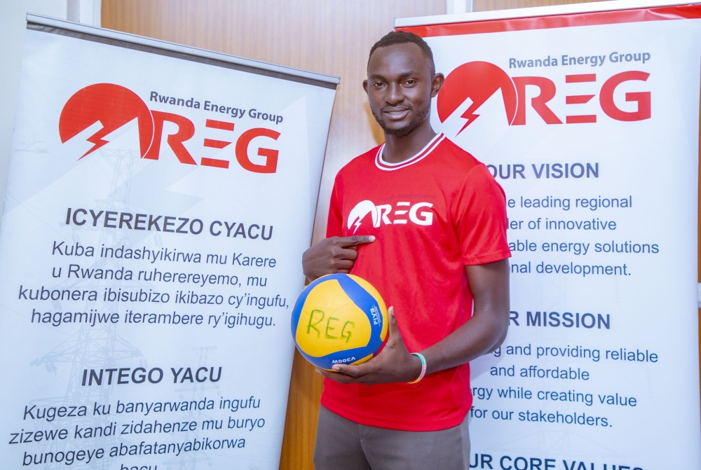 REG Volleyball&#039;s new player, Ugandan left-attacker Angiro Nespal Gideon from Uganda Christian University (UCU)
