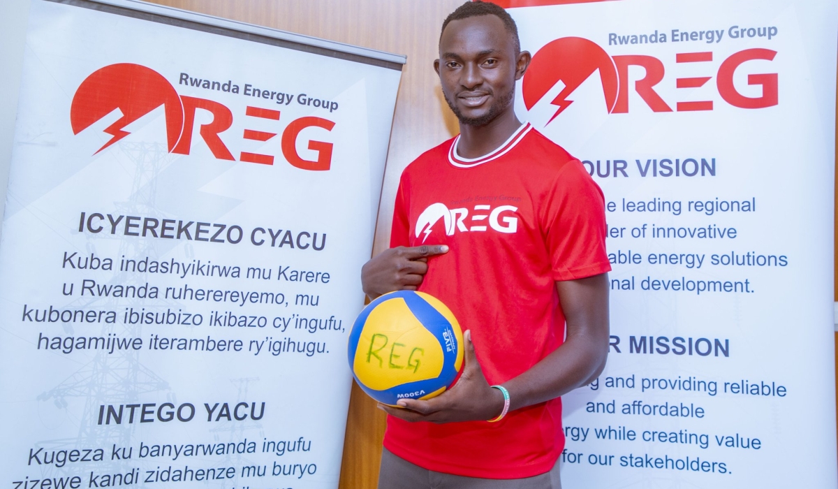 REG Volleyball&#039;s new player, Ugandan left-attacker Angiro Nespal Gideon from Uganda Christian University (UCU)