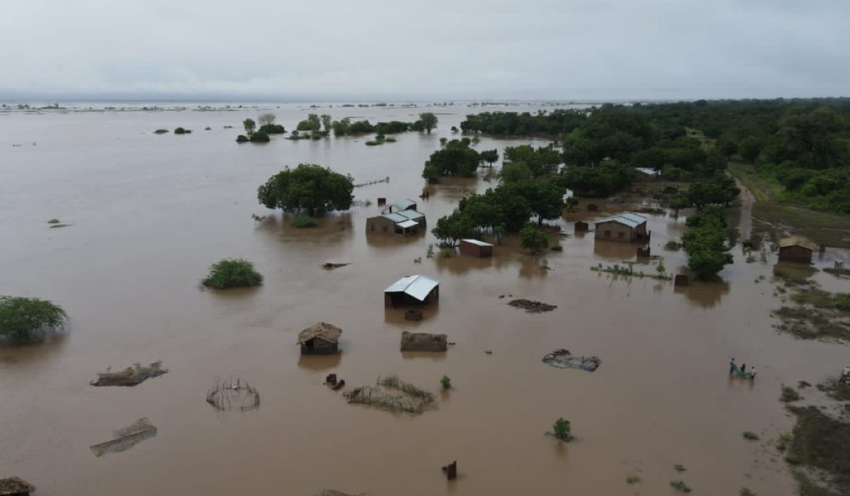 Aerial view of a flooded Nsanje residential area in Malawi on March 16, 2023. Internet