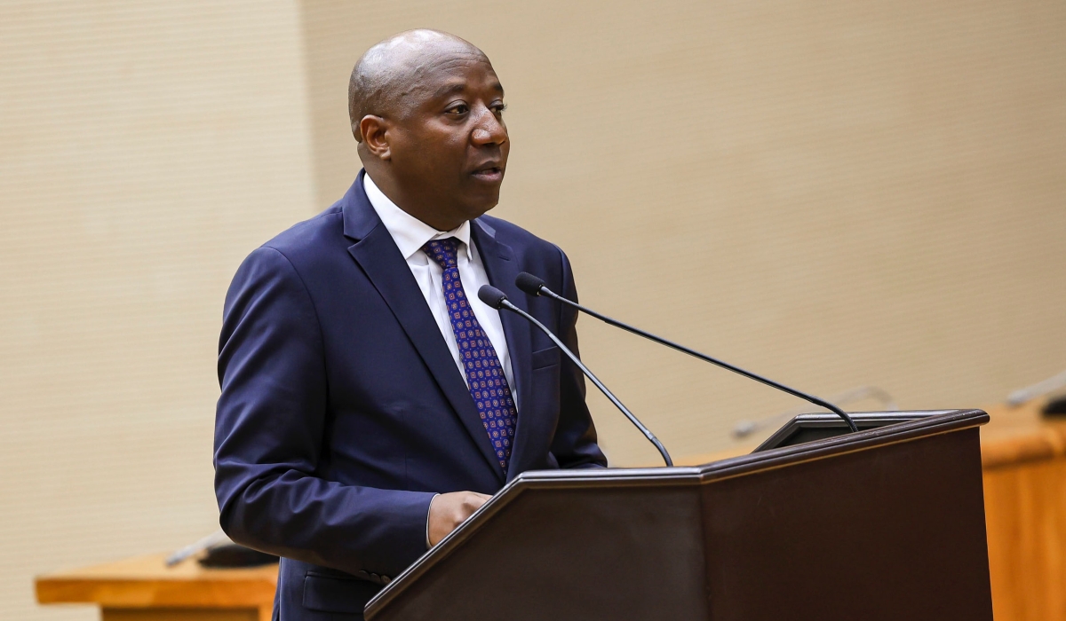Prime Minister Edouard Ngirente addresses a special sitting of the East African Legislative Assembly (EALA) in Kigali, on November 29. Photos by  Christianne Murengerantwari