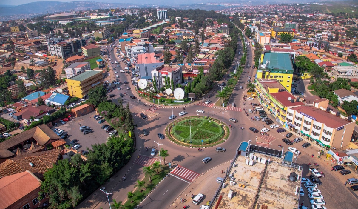 Aerial view of Kisimenti in Kigali City. A ministerial order published by the Minister of Finance and Economic Planning shows a reduction – from between Rwf0 and Rwf300 to between Rwf0 and Rwf80 per square metre. File