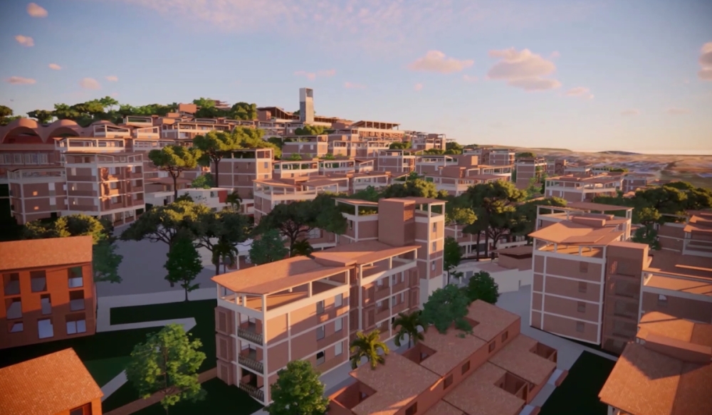 Part of Kigali Green City project in Kinyinya sector, Gasabo district. Green City Kigali, a masterplan for the sustainable and inclusive expansion of urban Kigali has won the World Architecture Festival (WAF) Future Project Masterplan Award.  Courtesy