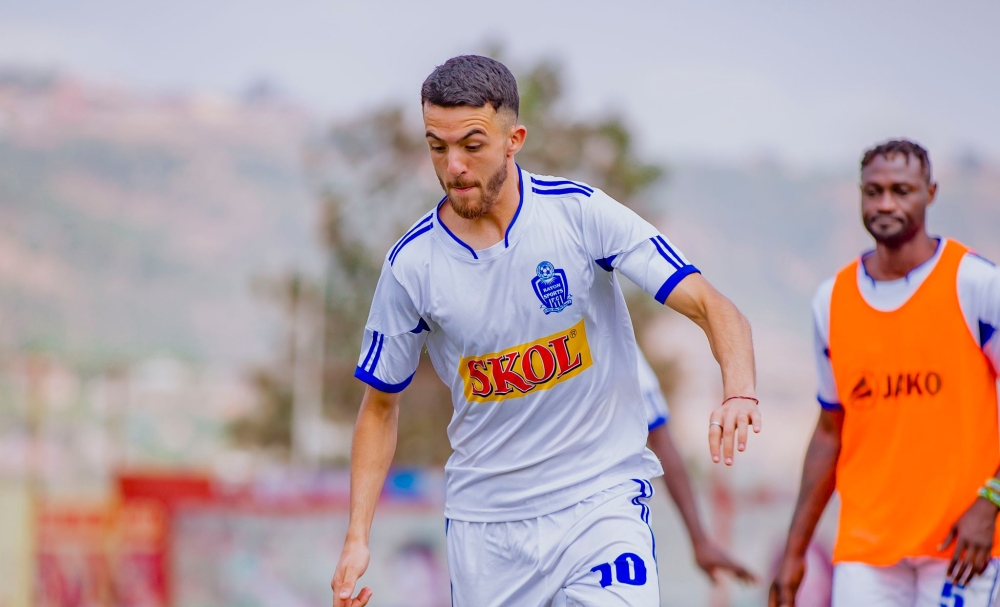 Rayon Sports have decided to keep forward Youssef Rharb after fruitful talks on Wednesday. COURTESY