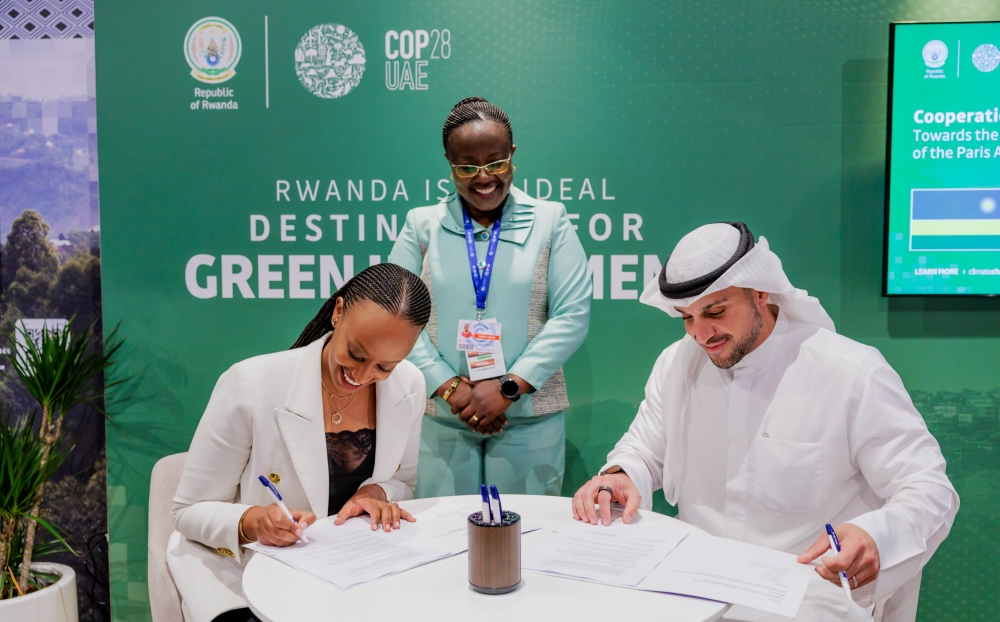 Rwanda signed cooperation agreements with  Kuwait towards the implementation of article 6 of the Paris Agreement that governs the Carbon market in Dubai  on December 2.