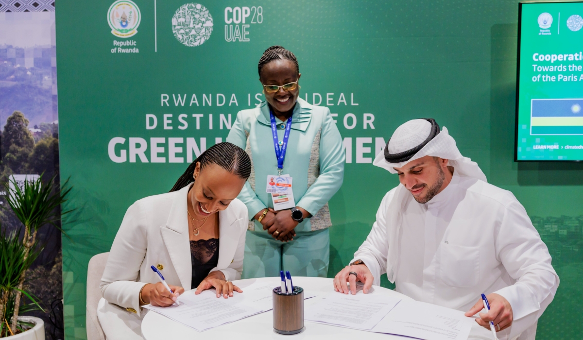 Rwanda signed cooperation agreements with  Kuwait towards the implementation of article 6 of the Paris Agreement that governs the Carbon market in Dubai  on December 2.