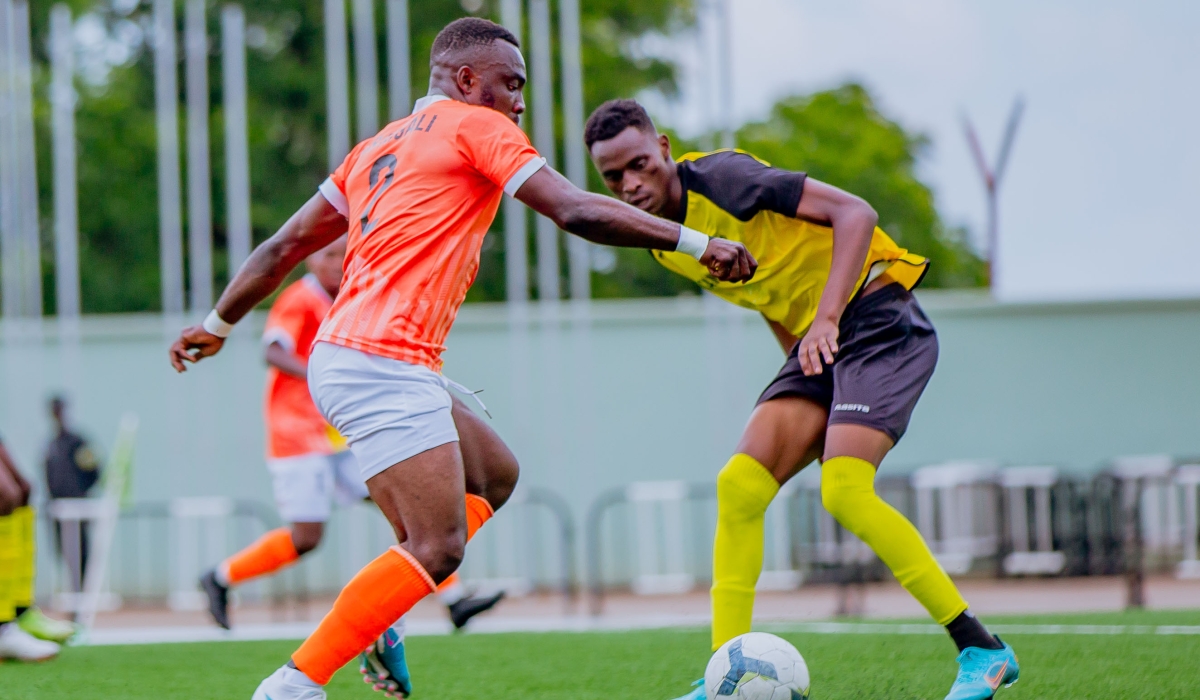 AS Kigali and Mukura VS players during a goalless draw at Kigali Pele Stadium on December 3. Courtesy