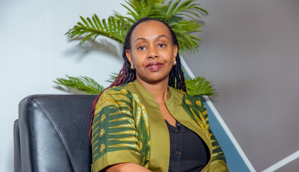 Yamina Karitanyi, the CEO of Rwanda Mines, Gas and Petroleum (RMB), poses for the camera during the recording of this podcast. She says Rwanda has mineral reserves worth over $150 billion.