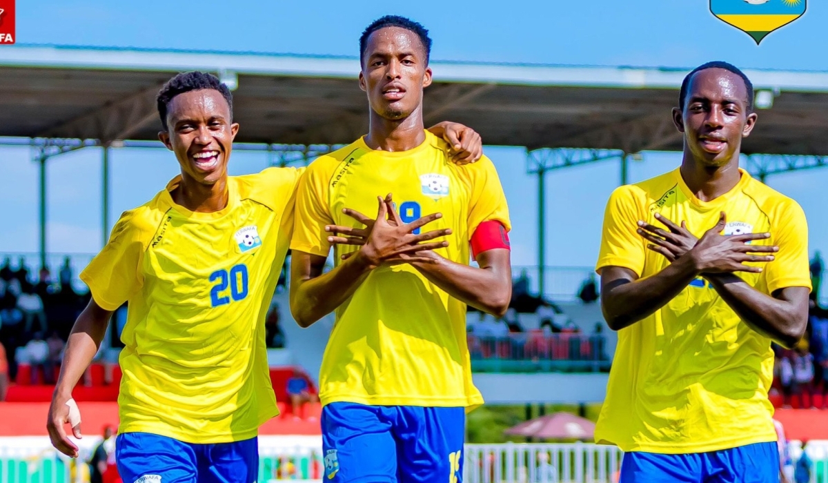 Rwanda U18 players celebrate their 3-0 win over Sudan at the 2023 CECAFA youth tournament on Friday, December 1. They face Uganda in the semifinals on Tuesday, December 5. COURTESY