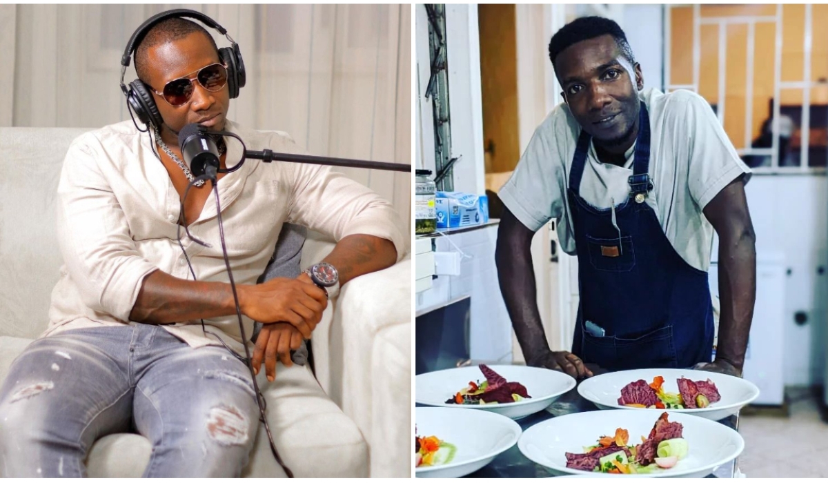 Bad Rama (L) and Olivier Moses Uwimana.