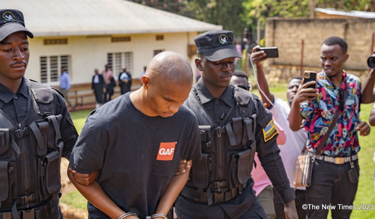 Denis Kazungu, the alleged serial killer accused of murdering 14 people and burying their remains in his residence in Busanza. PHOTO BY EMMANUEL DUSHIMIMANA