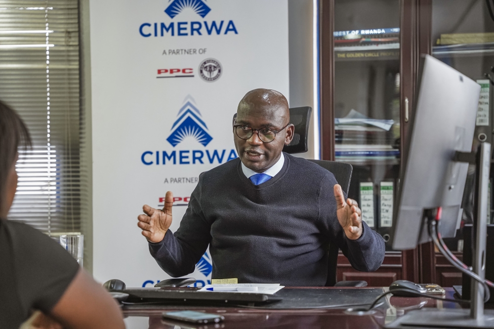 CIMERWA CEO James Oduor during an interview in Kigali on on June 12, 2023.  Photo by Emmanuel Dushimimana