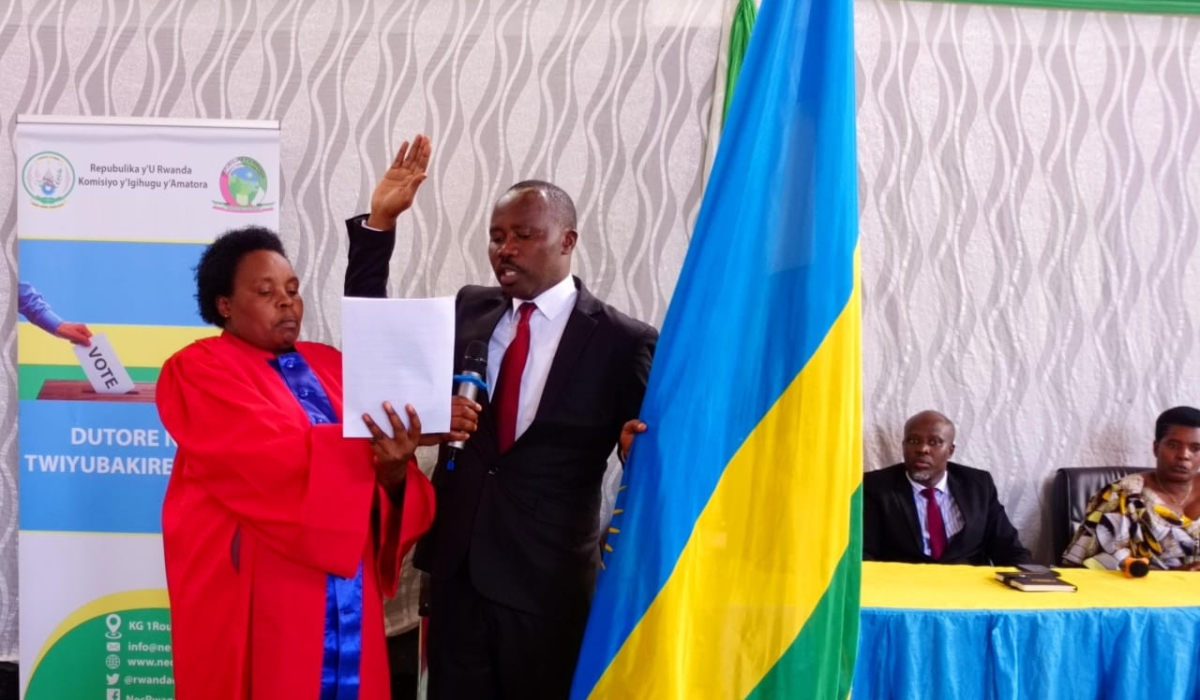 Prosper Mulindwa who was elected new Mayor of Rubavu on Thursday, December 7. PHOTOS BY GERMAIN NSANZIMANA
