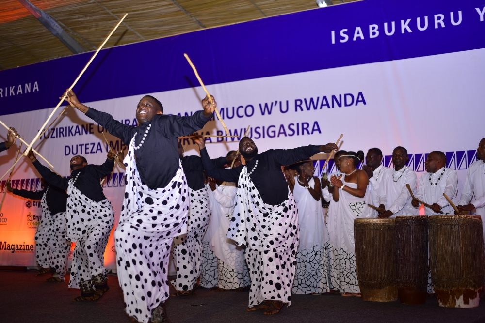 Traditional ballet entertaining the audience as  Inteko Izirikana, an association of retired elderly people marked its 20th anniversary in a grand party, on December 8. Courtesy