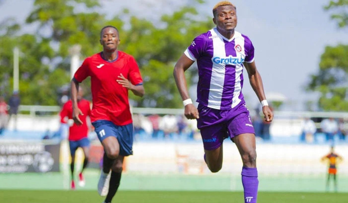 Sunrise FC striker Samson Babuwa during a past game.
