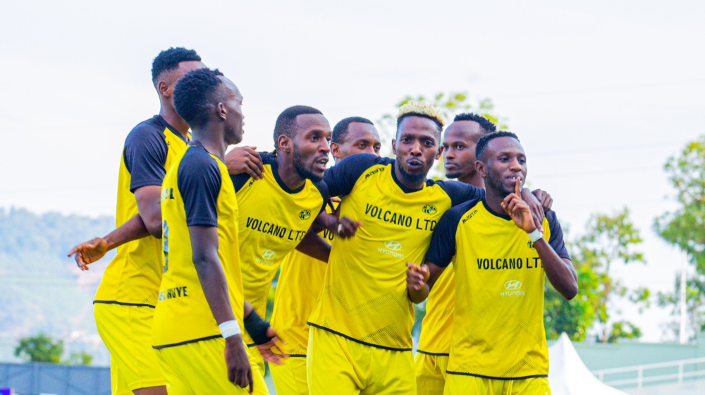 Mukura VS players celebrate a 4-2 victory over Gasogi United on Saturday, December 10. Courtesy