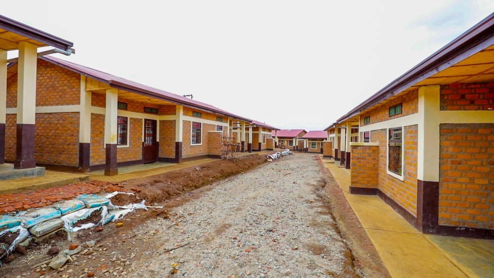 Some of over 70 newly completed houses that were constructed to accommodate survivors of the Genocide against the Tutsi in Rusizi District. Courtesy
