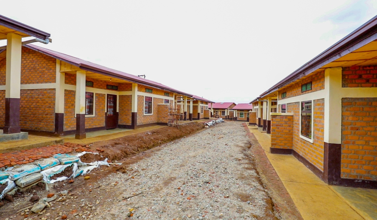 Some of over 70 newly completed houses that were constructed to accommodate survivors of the Genocide against the Tutsi in Rusizi District. Courtesy