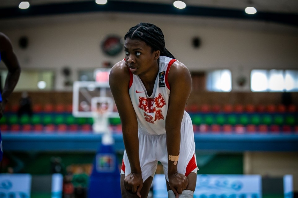 Rwanda Energy Group (REG) point guard, Nia Clouden.