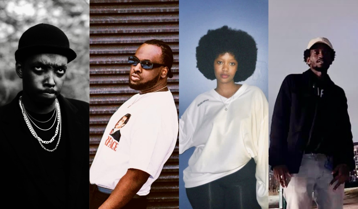  L-R: Sema Solé, Manzi Fleur, Mwiza and Reddy, the artists behind Mellow Couch.