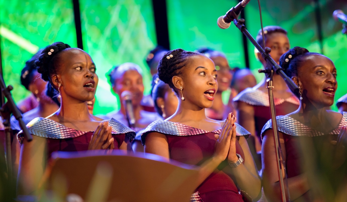 Chorale de Kigali during a past edition. The choir will headline their highly anticipated routine Christmas Carols concert slated for December 17, at BK Arena. Courtesy
