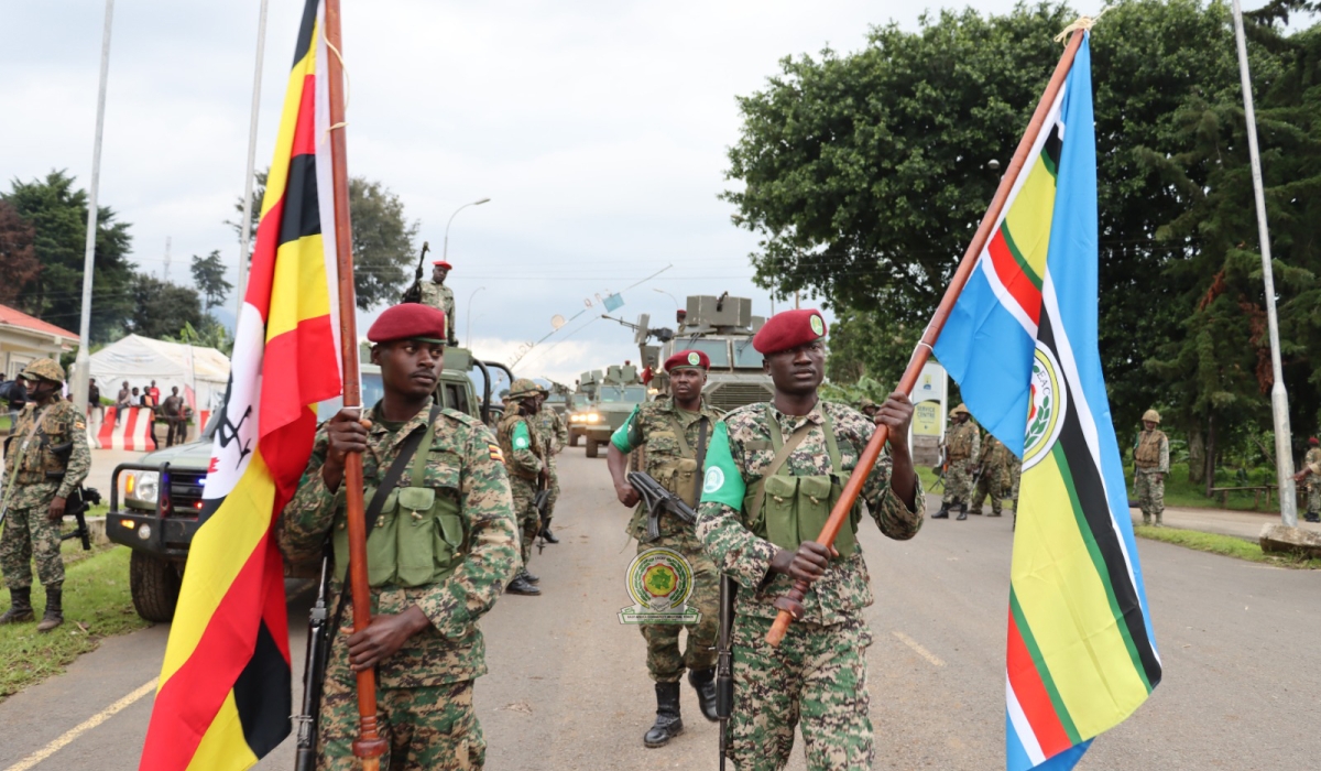 The Ugandan contingent under the East African Community Regional Force (EACRF) completed its exit from eastern DR Congo following expiry of the Force mandate on December 8. Courtesy of EACRF.